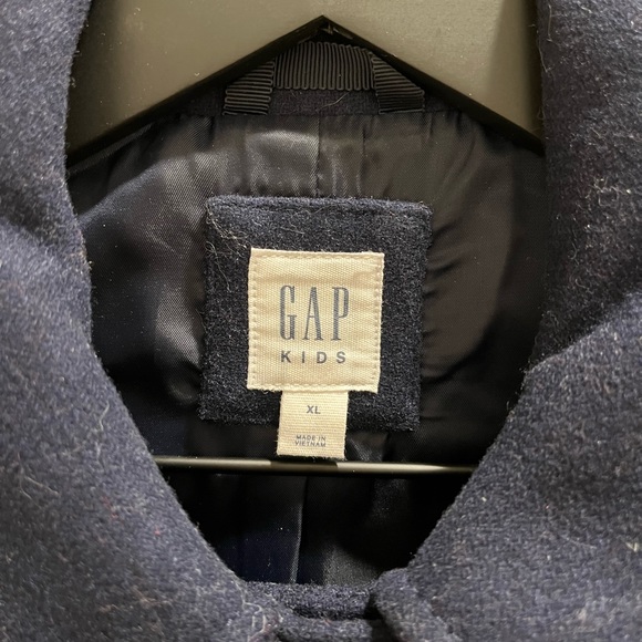 GAP girls navy trench coat - Picture 2 of 2